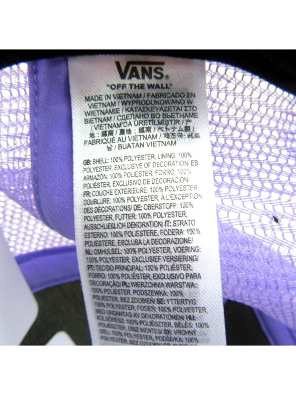Vans Off The Wall Classic Patch Trucker Hat Snapback OS NEW - Picture 11 of 12